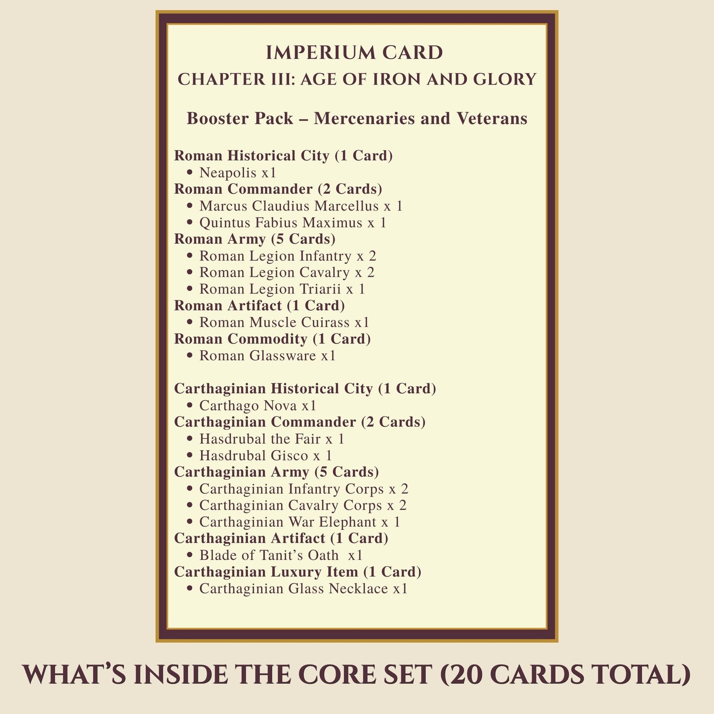 Mercenaries and Veterans (Booster Pack)